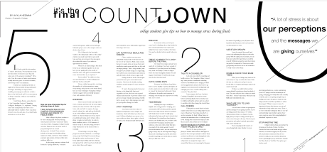 Using typography I created a layout and design for a journal article from huffingtonpost.com